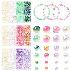 1140Pcs 12 Styles ABS Plastic Imitation Pearl Beads&nbsp;KY-YW0001-96A