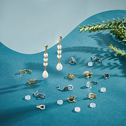 304 Stainless Steel Clip-on Earring Findings&nbsp;STAS-PH0005-65