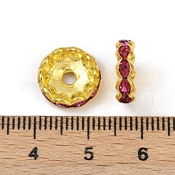 Brass Rhinestone Spacer Beads&nbsp;RB-A014-L12mm-27G