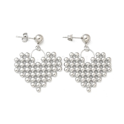 304 Stainless Steel Stud Earrings for Women&nbsp;EJEW-A119-21P