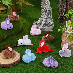 28Pcs 7 Colors Wool Felt Ball&nbsp;AJEW-SC0031-37C