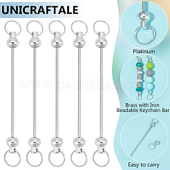 24Pcs Alloy & Iron Bar Beadable Keychain Bar&nbsp;FIND-UN0007-25