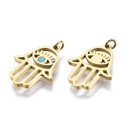 304 Stainless Steel Enamel Charms&nbsp;LS-STAS-S116-372B-G