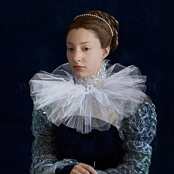 Detachable Polyester Gauze False Collars&nbsp;AJEW-WH0460-149
