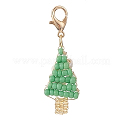 Glass Seed Beaded Pendant Decorations&nbsp;HJEW-JM01062