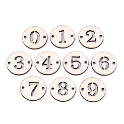Unfinished Natural Poplar Wood Links Connectors&nbsp;WOOD-S045-138B