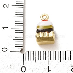 Brass Enamel Pendants&nbsp;KK-CBA260B-14B-G