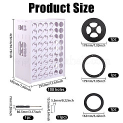 108-Hole Rotatable Plastic Paint Racks&nbsp;ODIS-WH0043-317