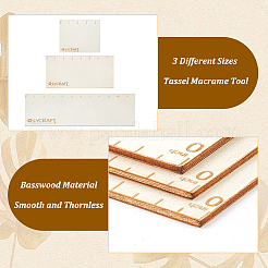 Basswood Crochet Frames&nbsp;DIY-WH0304-938B