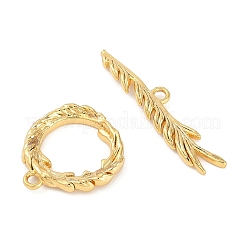 Brass Toggle Clasps&nbsp;KK-K391-03G
