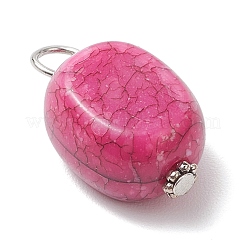 Crackle Opaque Acrylic Imitation Turquoise Pendants&nbsp;PALLOY-JF04257