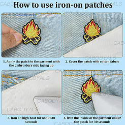 20Pcs Polyester Clothing Patches&nbsp;PATC-CY0001-40