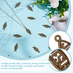 160Pcs Tibetan Style Alloy Pendants&nbsp;FIND-GO0003-04AB