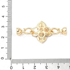 Brass Enamel Fold Over Clasps&nbsp;KK-U059-45G