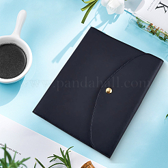 2Pcs 2 Colors Imitation Leather & Zinc Alloy File Folders&nbsp;OFST-CP0001-10B