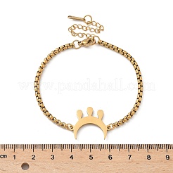 Moon 304 Stainless Steel Link Bracelets&nbsp;BJEW-M097-02G