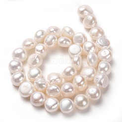 Natural Cultured Freshwater Pearl Beads Strands&nbsp;PEAR-L033-49-01A