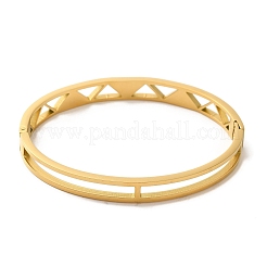 Adjustable Vacuum Plating 304 Stainless Steel Bangles&nbsp;BJEW-F474-27G