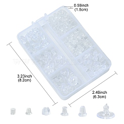 443Pcs 6 Style Plastic Ear Nuts Sets&nbsp;KY-YW0001-56