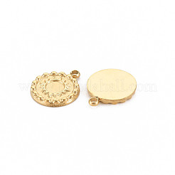 Ion Plating(IP) 304 Stainless Steel Pendant Enamel Settings&nbsp;STAS-N097-165LG