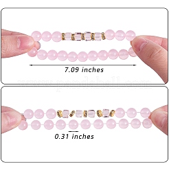 4Pcs 4 Style Natural Malaysia Jade & Synthetic Citrine Beads Bead Bracelets Set&nbsp;BJEW-SW00105-02