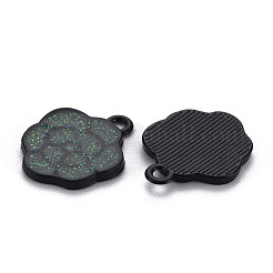 Spray Painted Alloy Enamel Pendants&nbsp;ENAM-N055-032-B02-NR