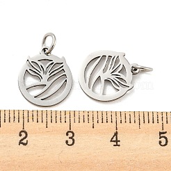 Non-Tarnish Laser Cut 304 Stainless Steel Charms&nbsp;STAS-H184-19P
