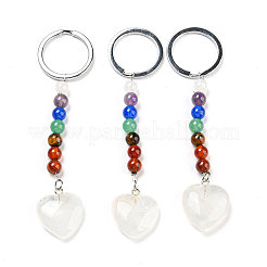 Gemstone Heart Pendant Keychain&nbsp;G-Z033-05P