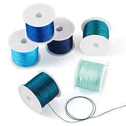 6 Rolls 6 Colors 6-Ply Polyester Metallic Thread&nbsp;OCOR-TA0003-11E