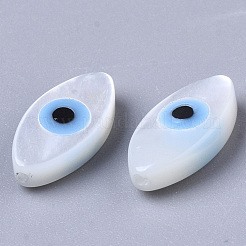 Natural White Shell Mother of Pearl Shell Beads&nbsp;X-SSHEL-N034-56A-01