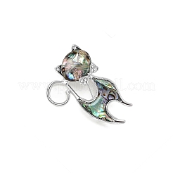 Cat Shape Shell Pin&nbsp;PW-WGCEA34-01