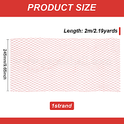 2M Deco Mesh Ribbons&nbsp;SRIB-WH0011-177C