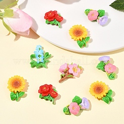 25Pcs 5 Styles Opaque Resin Cabochons&nbsp;RESI-FS0001-97