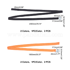 4Pcs 2 Colors Nylon Fixed Strap&nbsp;AJEW-GA0003-50