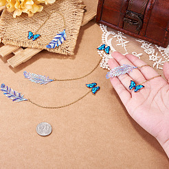 4Pcs 2 Styles 430 Stainless Steel & Alloy Bookmarks&nbsp;AJEW-TAC00112