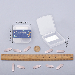 10Pcs Faceted Natural Rose Quartz Healing Stones&nbsp;G-SC0001-61