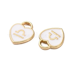 (Defective Closeout Sale: Enamel Yellowing) Golden Alloy Enamel Charms&nbsp;ENAM-XCP0001-47D