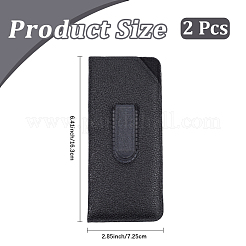 2Pcs PU Leather Rectangle Eyeglass Bag&nbsp;DIY-CN0004-07