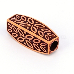 Plastic Dreadlocks Braiding Beads&nbsp;OHAR-WH0015-02