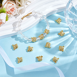 12Pcs Alloy Puppy Beads&nbsp;FIND-OC0014-14G