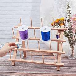 20 Spools Solid Wood Sewing Embroidery Thread Stand&nbsp;TOOL-PH0001-33