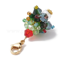 Christmas Tree Glass Pendant Decorations&nbsp;HJEW-JM02046-02