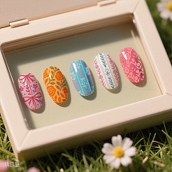 Plant Theme Stainless Steel DIY Nail Art Templates&nbsp;MRMJ-UN0001-017