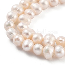 Natural Cultured Freshwater Pearl Beads Strands&nbsp;PEAR-C003-09D