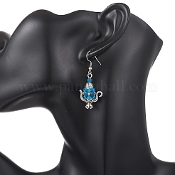 Glass Seed Beaded Dangle Earrings&nbsp;EJEW-MZ00703-02
