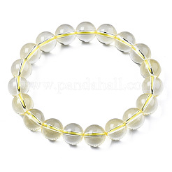 Synthetic Citrine Beaded Stretch Bracelets&nbsp;BJEW-Q692-48A