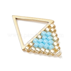 Glass Seed Beaded Pendants&nbsp;PALLOY-MZ01255