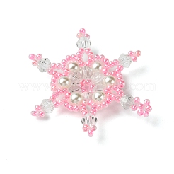 Christmas Seed Beads Beaded Charms&nbsp;PALLOY-MZ00300-03
