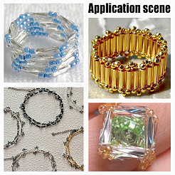 120G 12 Styles Glass Twisted Bugle Beads&nbsp;SEED-HY0001-23