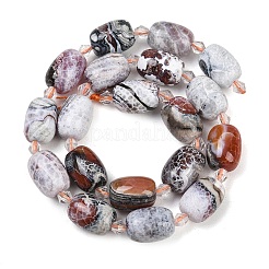 Natural Fire Crackle Agate Beads Strands&nbsp;G-K393-G04-12x16